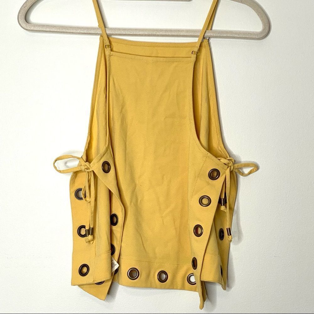 Free People City Fever Grommet Open Side Tank Top XS - Picture 4 of 7